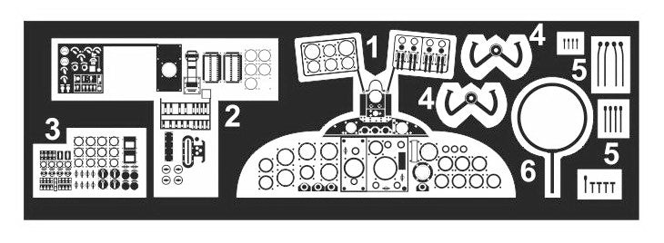 Valom VALDSV03 1:72 de Havilland DH.91 Albatross Interior set