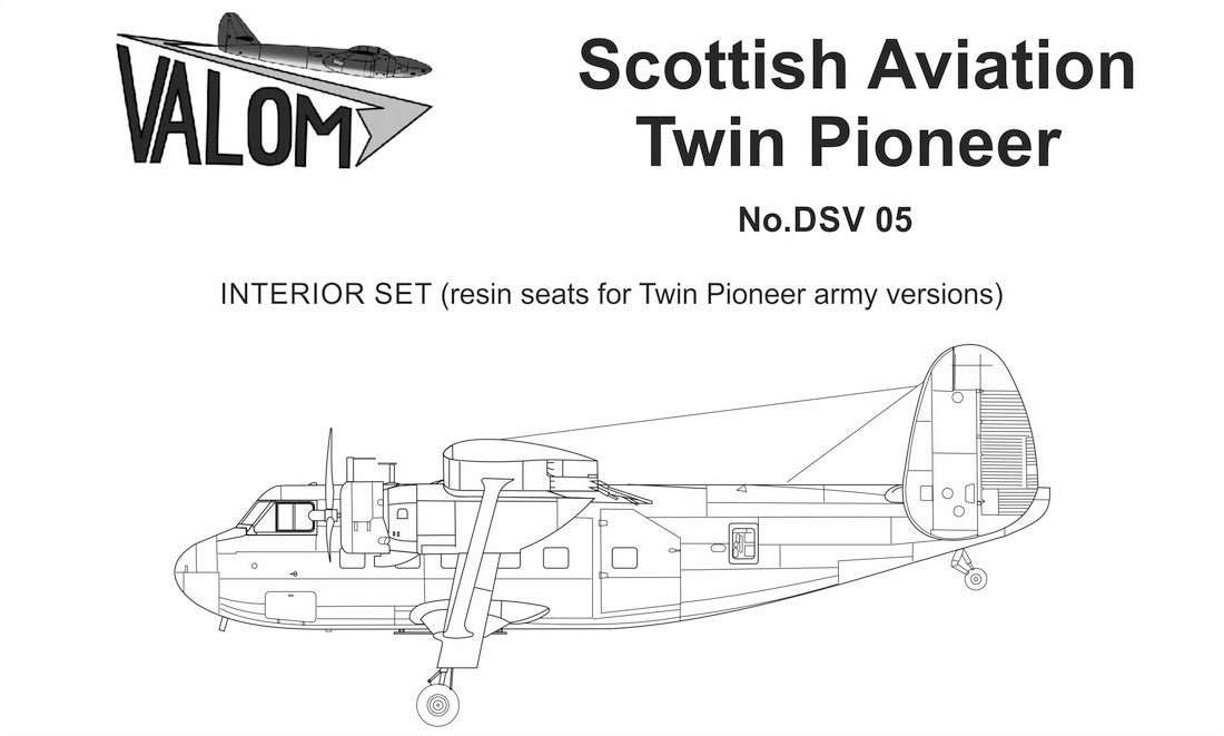 Valom VALDSV05 Scottish-Aviation Twin Pioneer Army Resin Interior 1:72