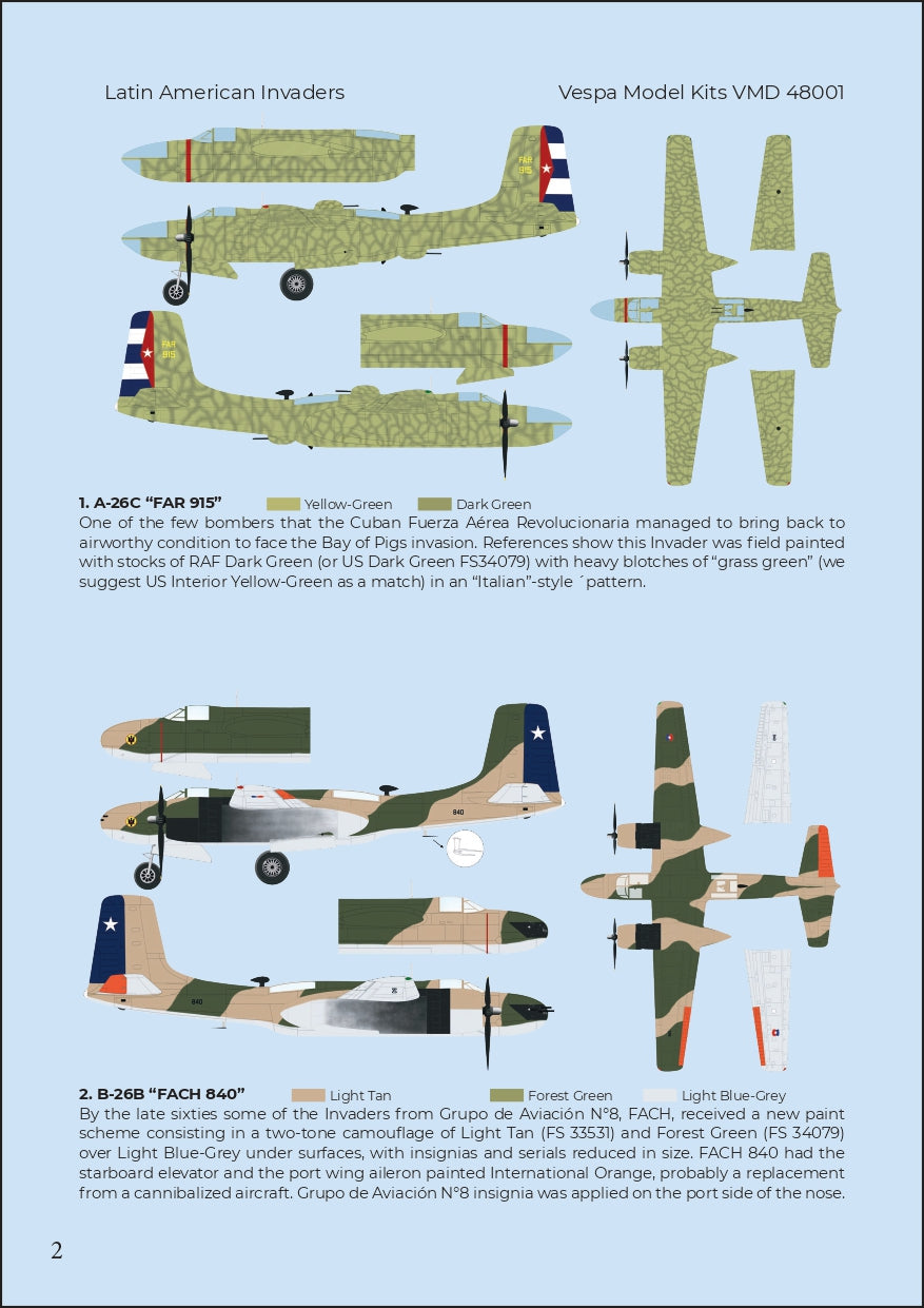 Vespa Models VD48001 1:48 Latin American Invaders