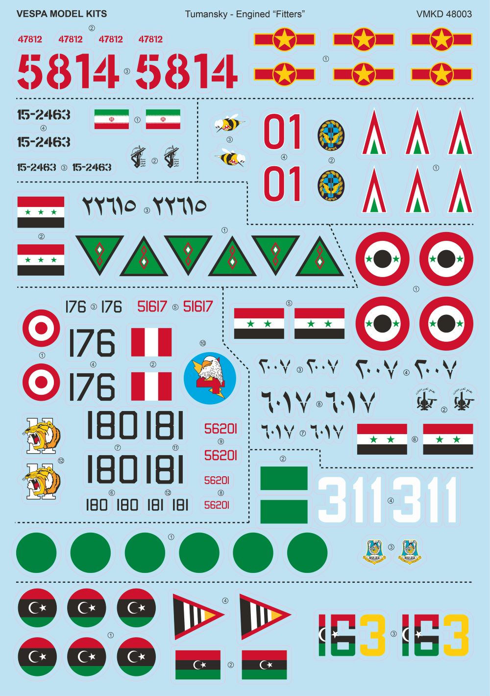 Vespa Models VD48003 1:48 Tumansky-Engined "Fitters" Vol.1