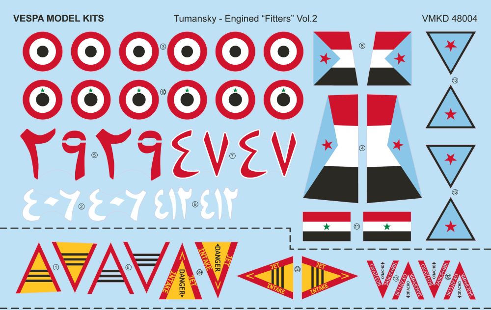 Vespa Models VD48004 1:48 Tumansky-Engined "Fitters" Vol.2