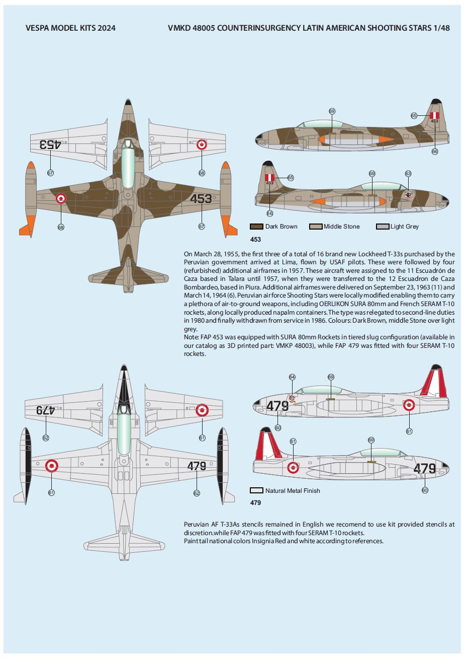 Vespa Models VD48005 1:48 Latin American Counter-Insurgency Shooting Stars