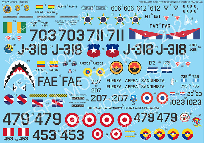Vespa Models VD48005 1:48 Latin American Counter-Insurgency Shooting Stars