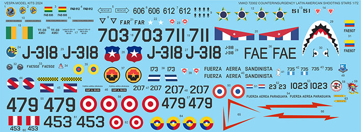 Vespa Models VD72002 1:72 Latin American Counter-Insurgency Shooting Stars