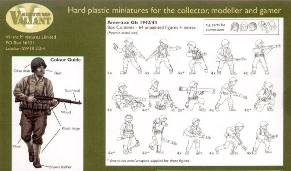 Valiant Miniatures VM0003 1:72 American G I's 1943/44