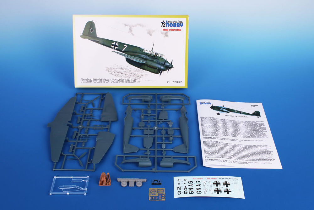 Special Hobby VT72002 1:72 Focke-Wulf Fw-187A-0 Falke