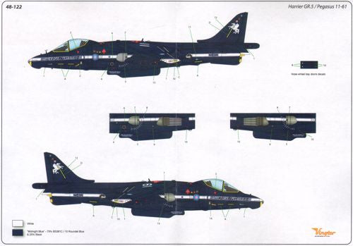 Vingtor Decals VTH48-122 1:48 BAe Harrier