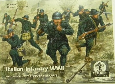 Waterloo 1815 WLAP043 1:72 Italian Infantry WWI 51 FIGURES