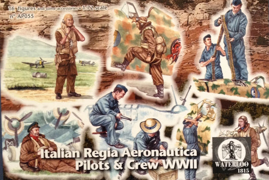 Waterloo 1815 WLAP055 1:72 Italian Regia Aeronautica Pilots and Ground Grew