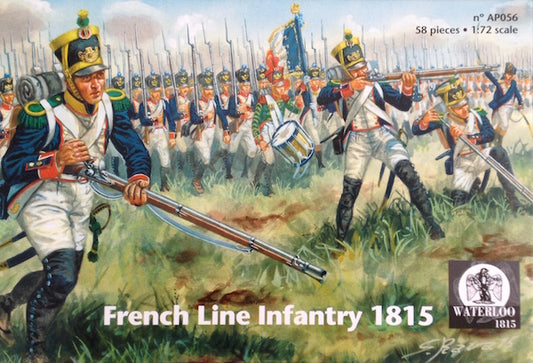 Waterloo 1815 WLAP056 1:72 French Line Infantry 1815 x 58 pieces