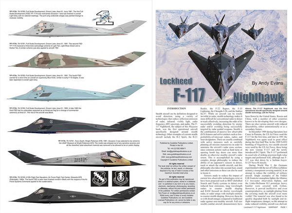 Warpaint Series WPS138 Lockheed F-117 Nighthawk Stealth Guide