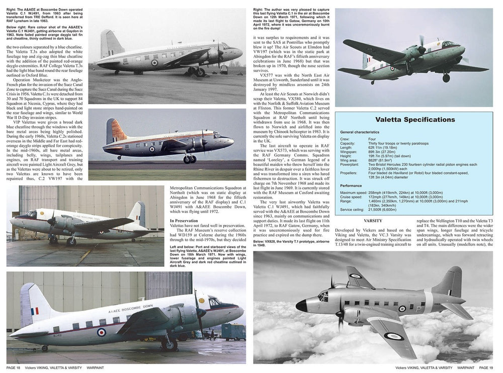 Warpaint Series WPS141 Vickers Viking, Valetta & Varsity In Military Service