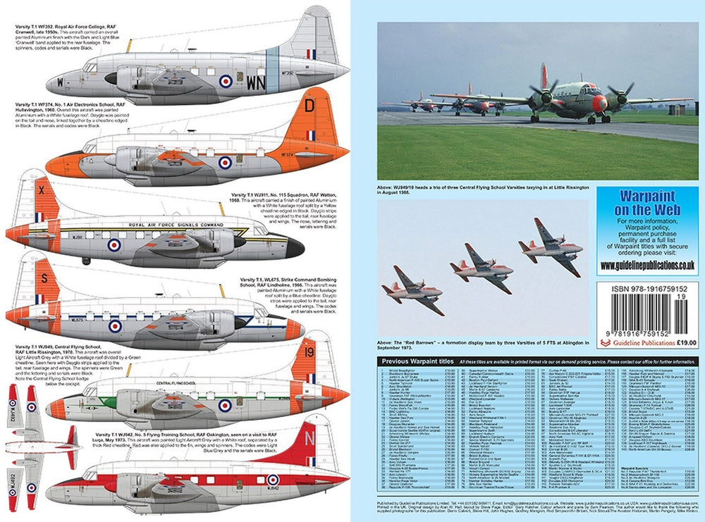 Warpaint Series WPS141 Vickers Viking, Valetta & Varsity In Military Service