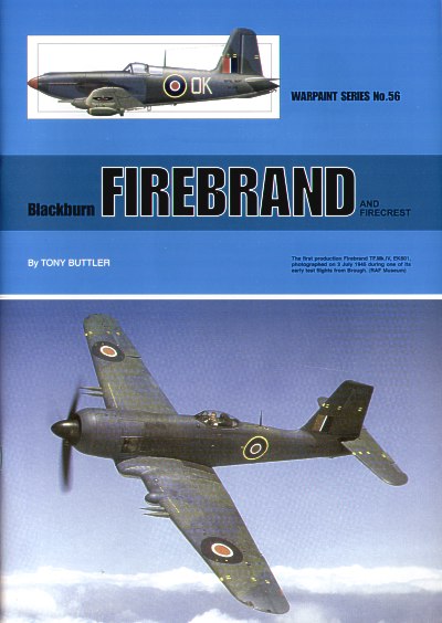 Warpaint Series WPS56 Blackburn Firebrand and Firecrest by Tony Butler