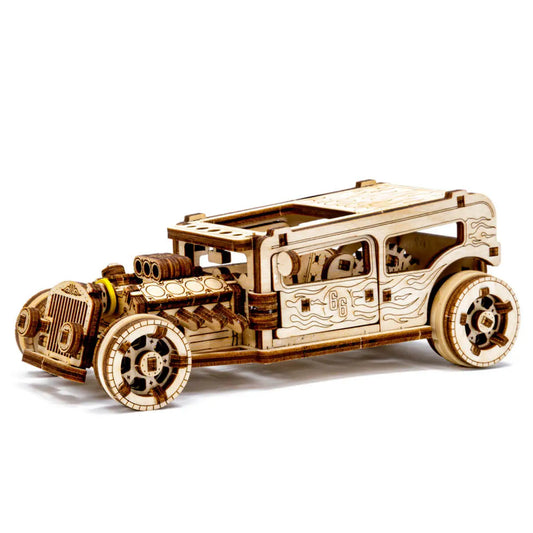 Wooden City WR339 Hot Rod 3D Wooden Model Kit