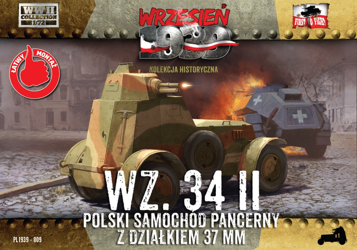 First To Fight Kits FTF009 1:72 Wz.34/II Polish Armored Car