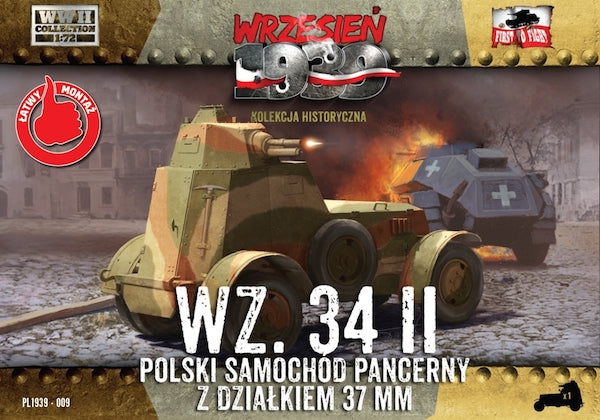 First To Fight Kits FTF009 1:72 Wz.34/II Polish Armored Car