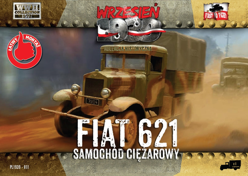 First To Fight Kits FTF011 1:72 Polish Fiat 621L truck