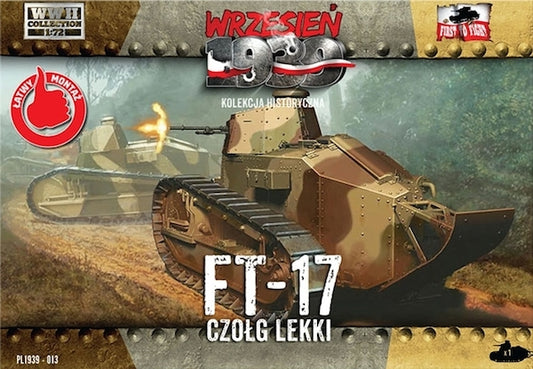 First To Fight FTF013 Renault FT-17 Octagonal Turret MG 1:72