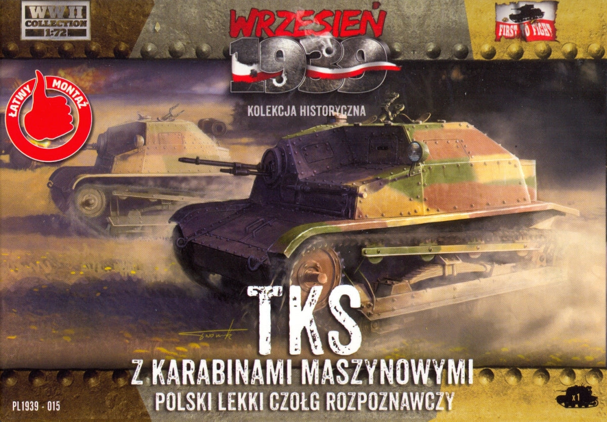 First To Fight Kits FTF015 1:72 Polish TKS with machine gun