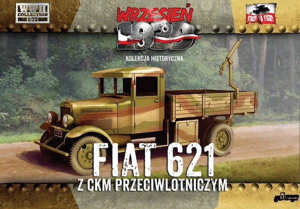 First To Fight Kits FTF017 1:72 Polish Fiat 621 with AA machine gun