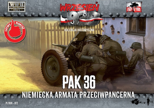 First To Fight Kits FTF022 1:72 3,7cm PaK 36 German anti tank gun with crew
