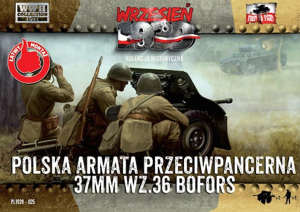 First To Fight Kits FTF025 1:72 Bofors 37mm anti-tank gun with crew