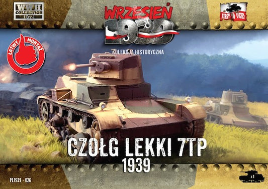 First To Fight Kits FTF026 1:72 Polish 7TP Single Turret Polish Light Tank