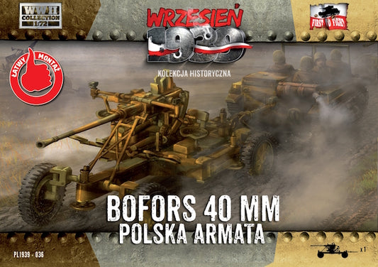 First To Fight Kits FTF036 1:72 Polish Bofors 40mm Anti-Aircraft Gun