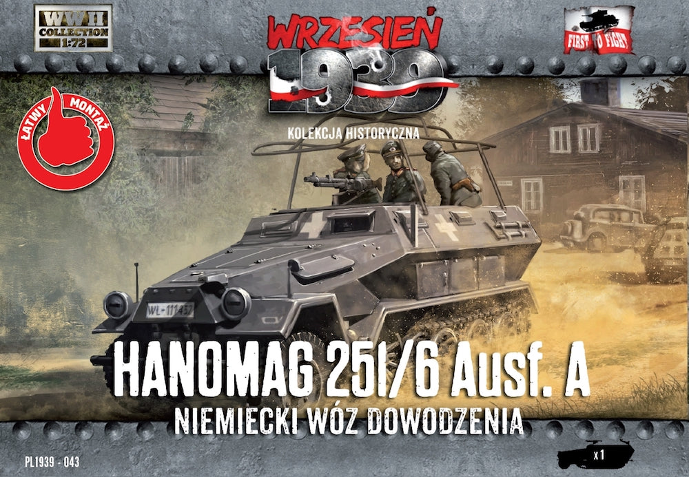 First To Fight Kits FTF043 1:72 German Sd.Kfz.251/6 Ausf.A half-track