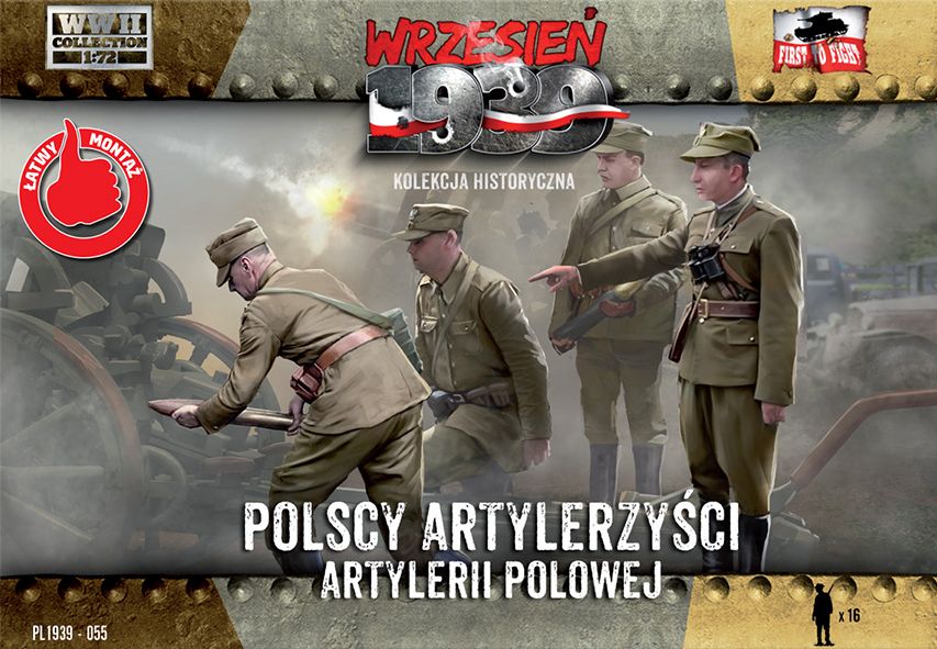 First To Fight Kits FTF055 1:72 Polish Artillerymen figures