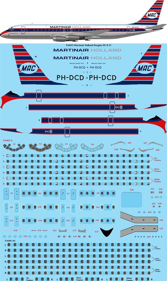 26 Decals X14413 1:144 Martinair Holland