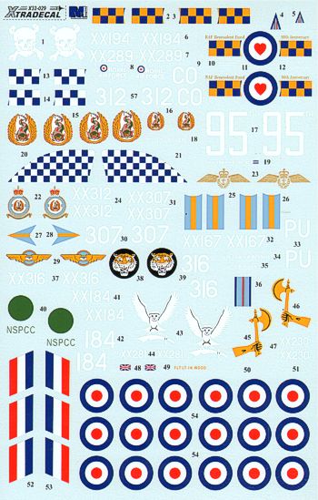 Xtradecal X32029 1:32 BAe Hawk T.1A Late overall black schemes