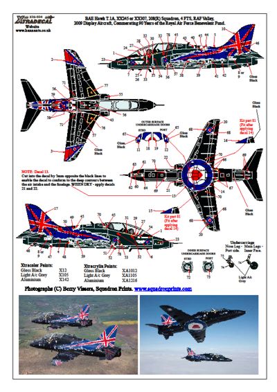 Xtradecal X32034 1:32 BAe Hawk T.1A