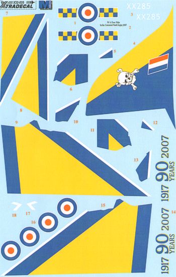 Xtradecal X32035 BAe Hawk T.1A 100 Sqn 90th Anniversary 2007 1:32