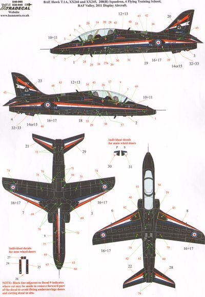 Xtradecal X32045 1:32 BAe Hawk T.1A