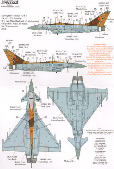 Xtradecal X32056 1:32 Eurofighter Typhoon FGR.4