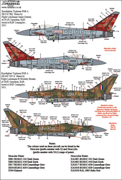 Xtradecal X32060 1:32 Eurofighter Typhoon FGR.4 29