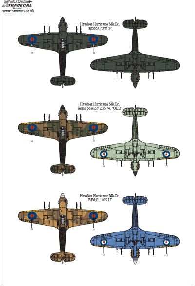 Xtradecal X32062 1:32 Hawker Hurricane Mk.IIc Pt 1