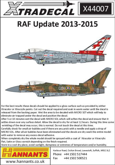 Xtradecal X44007 1:144 RAF Update 2013-2015
