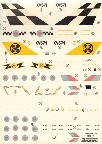 Xtradecal X48002 1:48 Recently found! McDonnell-Douglas FG.1 Phantom