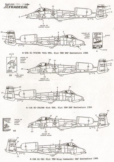 Xtradecal X48006 1:48 USAFE Pt 2.