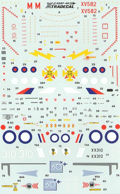 Xtradecal X48007 1:48 RAF Update 1990 #1