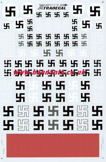 Xtradecal X48019 1:48 Luftwaffe/German Swastikas