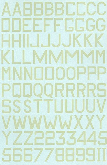 Xtradecal X48023 1:48 RAF Sky 24 inches and 30 inches Code Letters