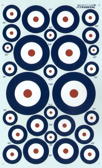 Xtradecal X48031 1:48 REPRINTED!! RAF National Insignia/Roundels