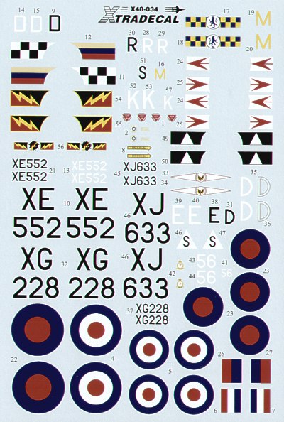 Xtradecal X48034 1:48 Hawker Hunter FGA.9/FR.10