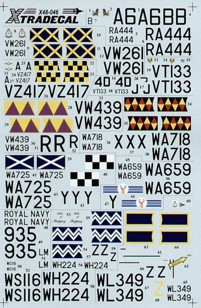 Xtradecal X48046 1:48 Gloster Meteor F.4 and Gloster Meteor T.7