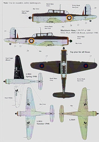 Xtradecal X48072 FAA Gloster Sea Gladiator, Fulmar & Skua 1:48