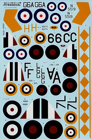 Xtradecal X48072 FAA Gloster Sea Gladiator, Fulmar & Skua 1:48